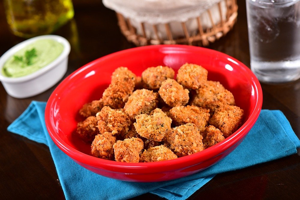 Nuggets da Bi do Menu Kida para crianças no Pururuka em Curitiba