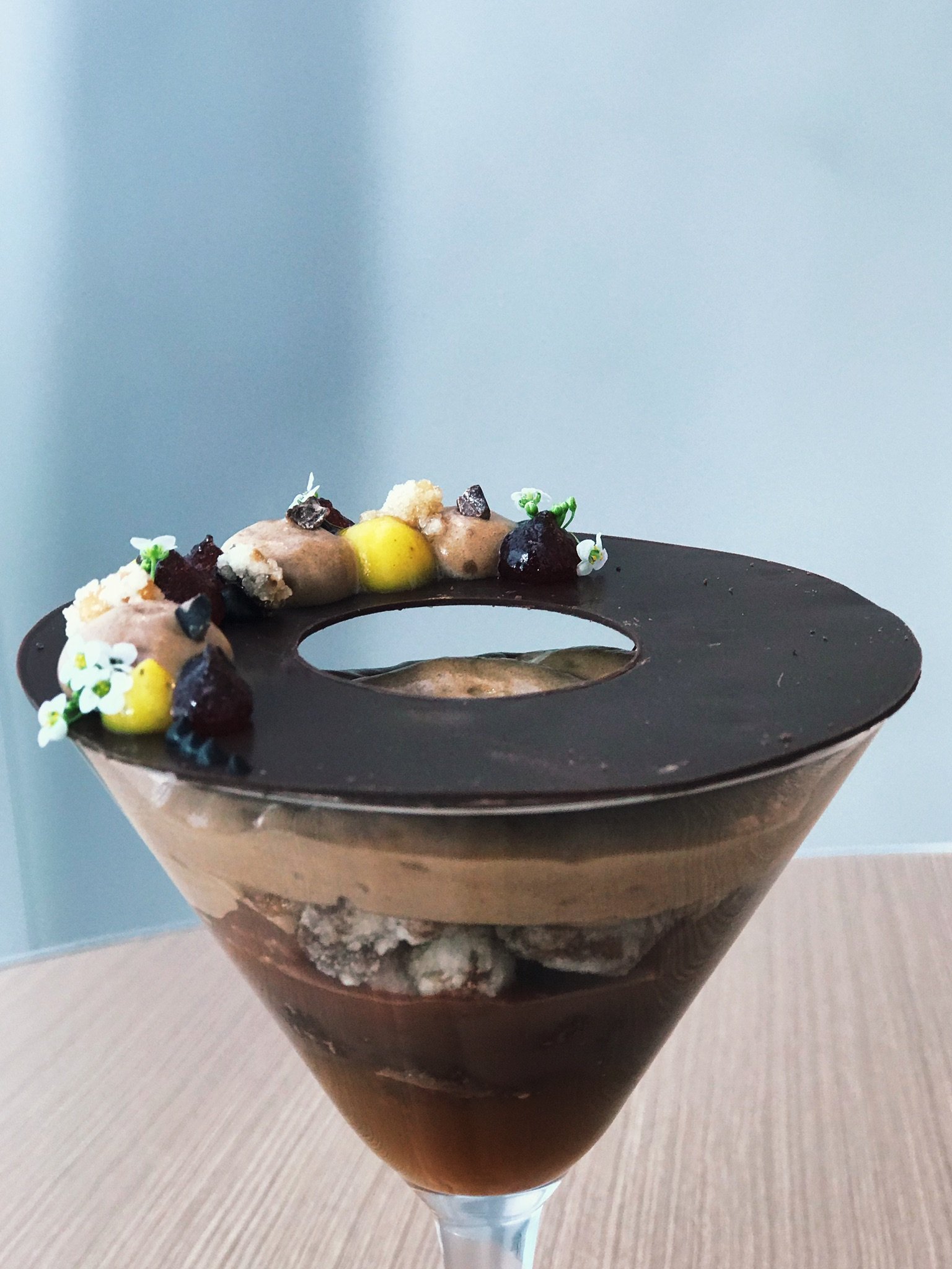 Verrine de chocolate belga do La Varenne em Curitiba